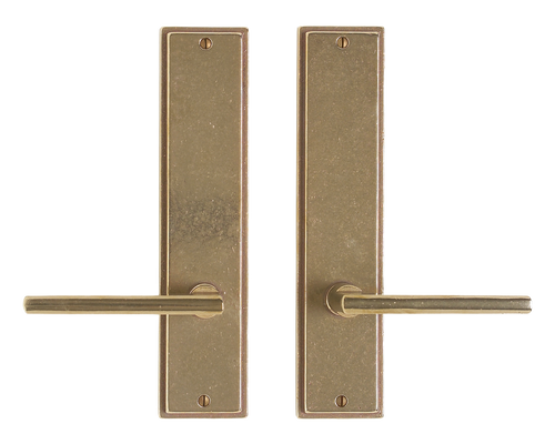 Stepped Passage Set - Passage Spring Latch E312-E312-PASSSL in Silicon Bronze Brushed