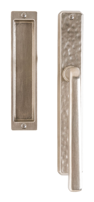 Hammered Lift & Slide - Trim with Flush Pull FP208-E30465-FP in Silicon Bronze Brushed