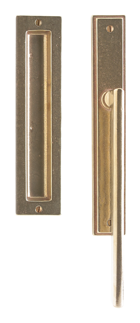 Stepped Lift & Slide - Trim with Flush Pull FP210-E330-FP in Silicon Bronze Brushed