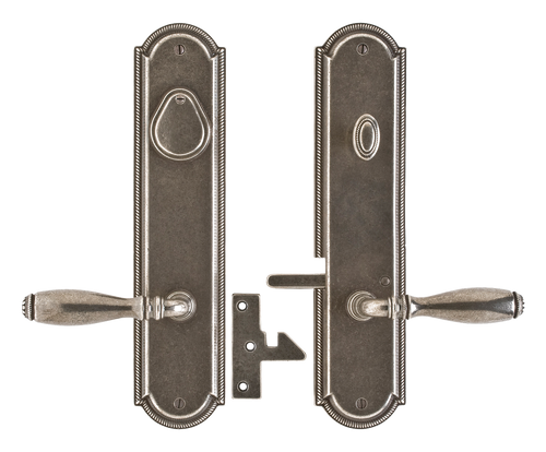 Ellis Keyed Gate Hardware - Gate Latch - Deadbolt Function E075-E063 in Silicon Bronze Brushed