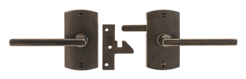 Convex Gate Hardware - Gate Latch -  Passage Function E30503-E30503 in Silicon Bronze Brushed