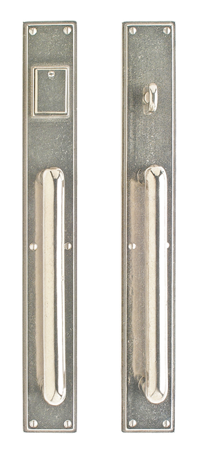 Stepped PushPull Set - PushPull Double Cylinder Dead Bolt G301-G301-PDCDB in Silicon Bronze Brushed