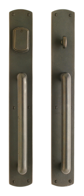 Curved PushPull Set - PushPull Dead Bolt G501-G502-PDB in Silicon Bronze Brushed