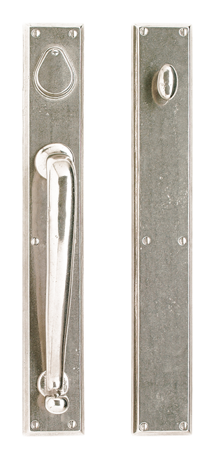 Rectangular PushPull Set - PullPush Double Cylinder Dead Bolt G641-G641-PDCDB in Silicon Bronze Brushed