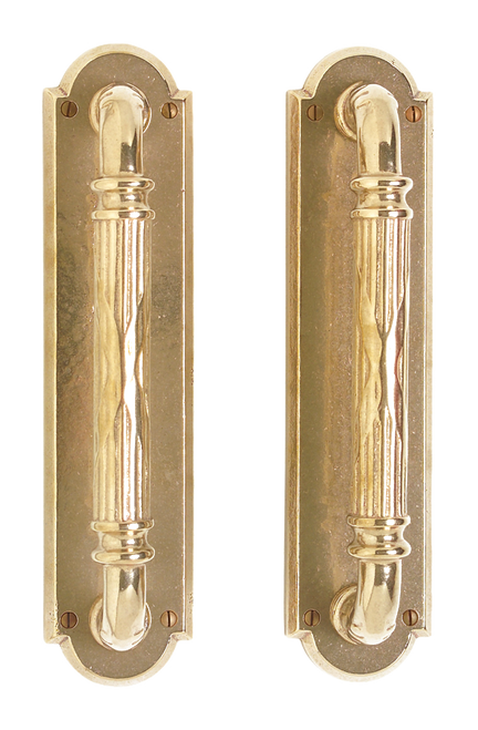 Arched PushPull Set - Push Double E707-E707-PD in Silicon Bronze Brushed