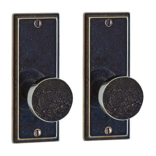 Stepped Builders Series Set - Passage Spring Latch EB45-EB45-PASSSL in Silicon Bronze Brushed