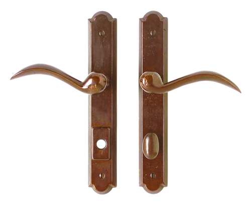 Arched Multi-Point Entry Set - Full Dummy E746-E746-FD in Silicon Bronze Brushed