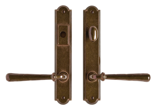 Arched Multi-Point Entry Set - Passage Trim E776-E776-PASST in Silicon Bronze Brushed