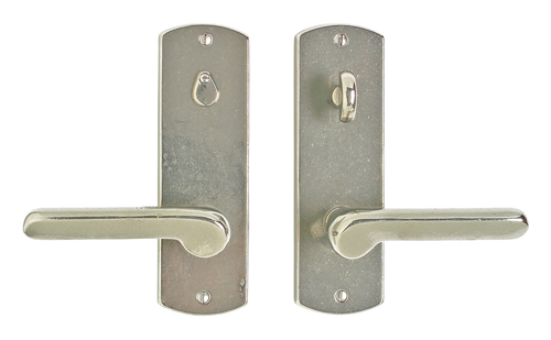 Curved Privacy Set - Single Dummy E508-SD in Silicon Bronze Brushed