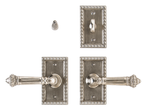 Corbel Rectangular Privacy Set - Pasage Mortise Lock E30703-E30703-PML in Silicon Bronze Brushed