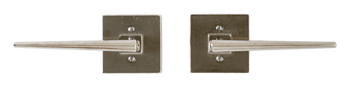 Square Verdura Passage Set - Passage Spring Latch E10520-E10520-PASSSL in Silicon Bronze Brushed
