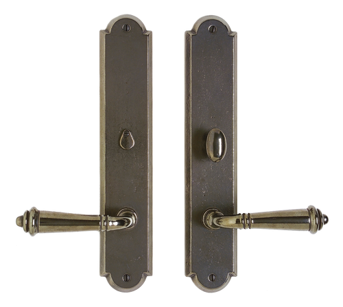 Arched Privacy Set - Full Dummy E736-E736-FD in Silicon Bronze Brushed
