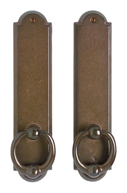 Arched Passage Set - Privacy Mortise Lock E724-E721-PRIML in Silicon Bronze Brushed