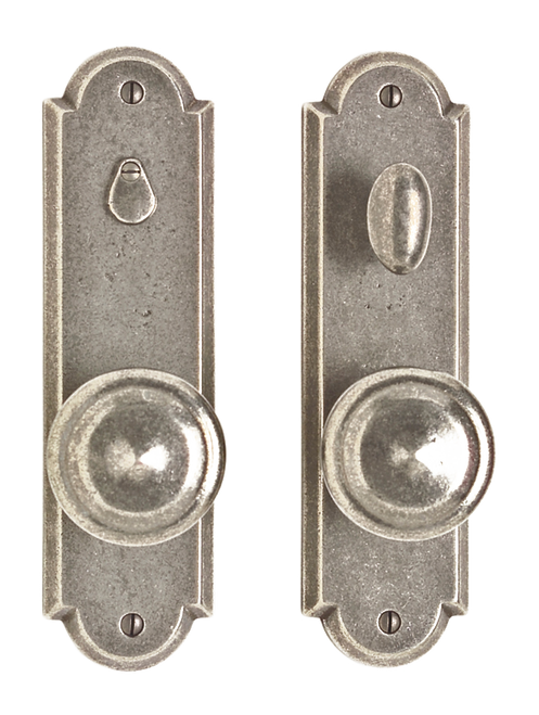 Arched Privacy Set - Single Dummy E702-SD in Silicon Bronze Brushed