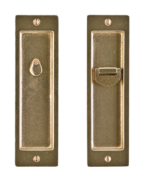 Privacy Sliding Door Lock - Entry Function PRISDL-FP258-FP258-EF in Silicon Bronze Brushed
