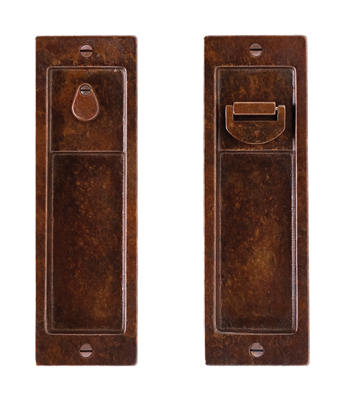 Pocket Door Lock - Full Dummy Function PDL-FP308-FP308-FDF in Silicon Bronze Brushed