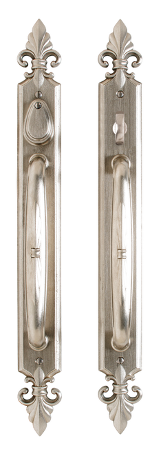 Bordeaux Entry Sliding Door Set - Patio Sliding Door Trim E30882-E30883-PATSDT in Silicon Bronze Brushed