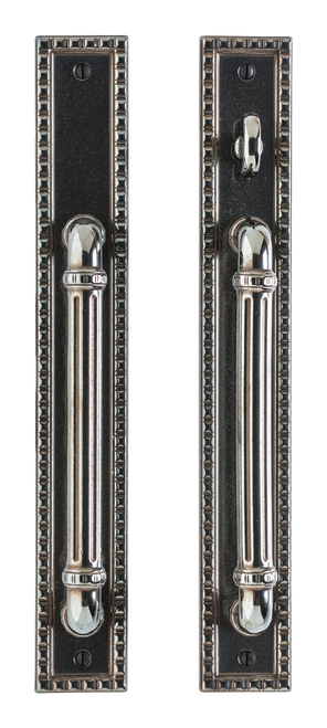 Corbel Rectangular Patio Sliding Door Set - Entry Sliding Door Trim E30784-E30783-ESDT in Silicon Bronze Brushed