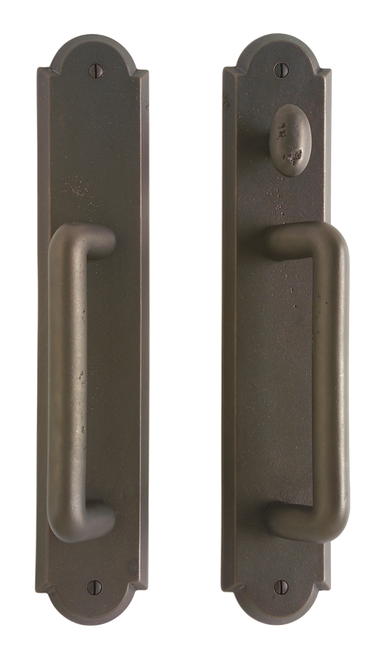 Arched Patio Sliding Door Set - Full Dummy E790-E790-FD in Silicon Bronze Brushed