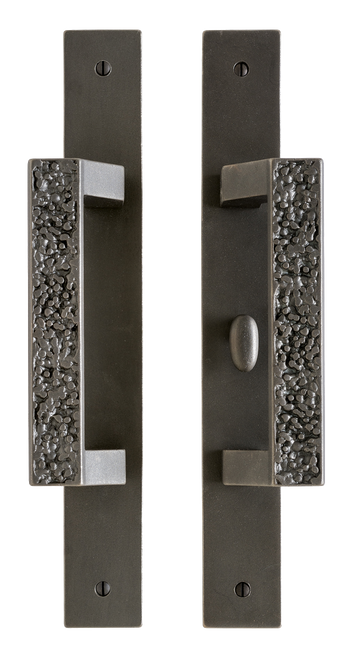 Trousdale Patio Sliding Door Set - Full Dummy E30380-E30380-FD in Silicon Bronze Brushed