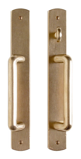 Curved Patio Sliding Door Set - Patio Sliding Door Trim E561-E562-PATSDT in Silicon Bronze Brushed