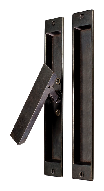 Folding Lift & Slide - Folding Trim with Flush Pull LSF256-LSF256-FP in Silicon Bronze Brushed