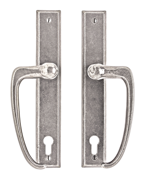 Rectangular Entry Sliding Door Set - Entry Sliding Door Trim E440-E440-ESDT in Silicon Bronze Brushed