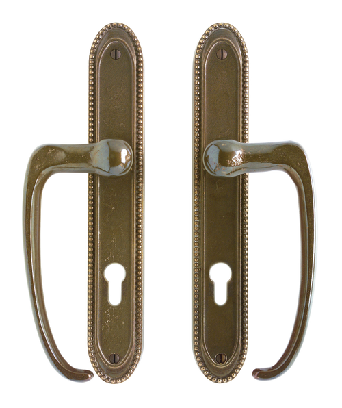 Maddox Entry Sliding Door Set - Patio Sliding Door Trim E591-E593-PATSDT in Silicon Bronze Brushed