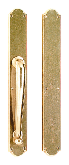 Arched PushPull Set - PushPull Dead Bolt G761-G762-PDB in Silicon Bronze Brushed