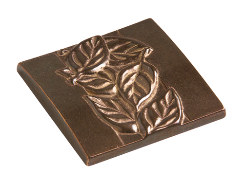 Aspen Leaf Tile TT220 in Silicon Bronze Brushed
