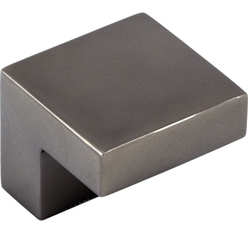 Nouveau III Square Knob 5/8'' Ash Gray