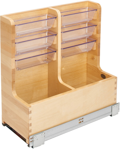 Rev-A-Shelf 24 in Wood Vanity Sink Base Storage Organizer 441-VSBSC-1