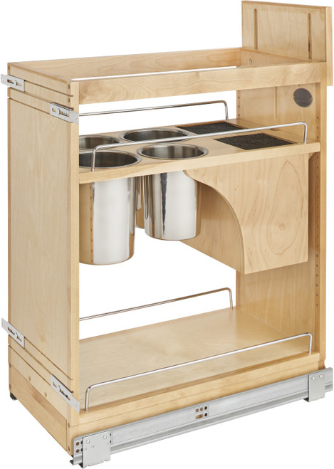 Rev-A-Shelf 11 in Base Cabinet Organizer w/ Knife Block w/Soft-Close 448KB-BCSC