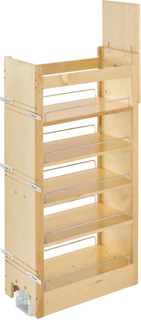 Rev-A-Shelf 11 in W X 43 in H Wood Pantry Pullout Soft Close 448-TP43-1 Rev-A-Shelf 11 in W X 43 in H Wood Pantry Pullout Soft Close 448-TP43-1