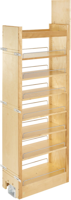 Rev-A-Shelf 11 in W x 58 in H Wood Pantry Pullout Soft Close 448-TP58-1 Rev-A-Shelf 11 in W x 58 in H Wood Pantry Pullout Soft Close 448-TP58-1