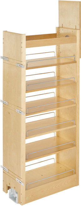 Rev-A-Shelf 11 in W x 51 in H Wood Pantry Pullout Soft Close 448-TP51-1 Rev-A-Shelf 11 in W x 51 in H Wood Pantry Pullout Soft Close 448-TP51-1