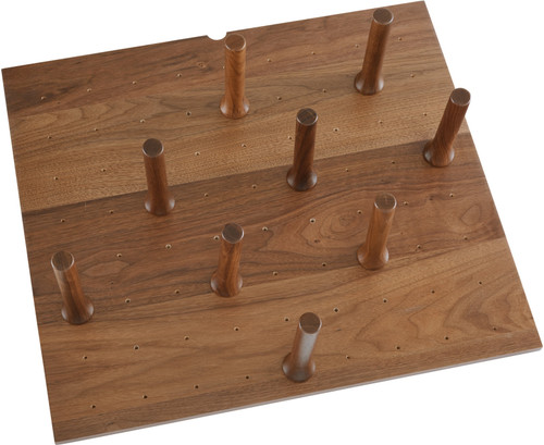 Rev-A-Shelf Small 24 x 21 Wood Peg Board System w/ 9 pegs 4DPS-WN-21 Rev-A-Shelf Small 24 x 21 Wood Peg Board System w/ 9 pegs 4DPS-WN-21