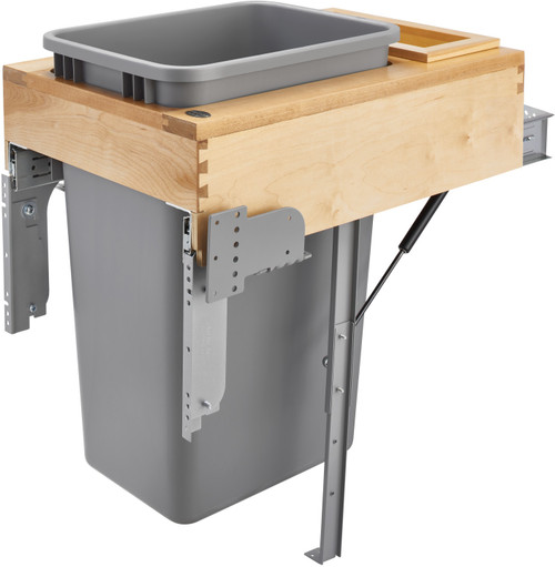 Rev-A-Shelf 50 Qrt Top mount Waste Container w/Rev-A-Motion 4WCTM-RM-1850DM-1