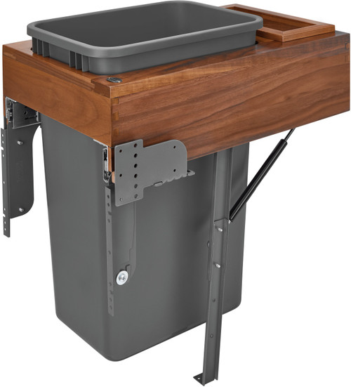 Rev-A-Shelf 50 Qrt Top mount Waste Container w/Rev-A-Motion 4WCTM-WNRM-1850DM-1 Rev-A-Shelf 50 Qrt Top mount Waste Container w/Rev-A-Motion 4WCTM-WNRM-1850DM-1