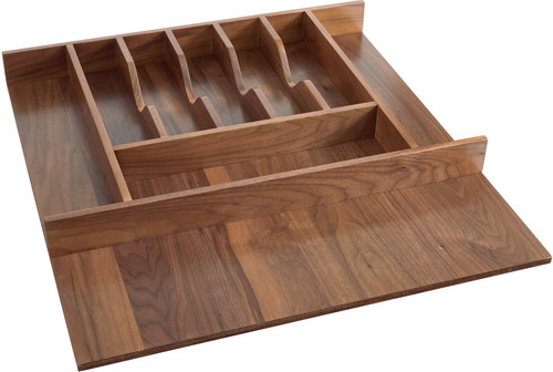 Rev-A-Shelf Short Walnut Cutlery Tray Insert 4WCT-WN-3SH Rev-A-Shelf Short Walnut Cutlery Tray Insert 4WCT-WN-3SH