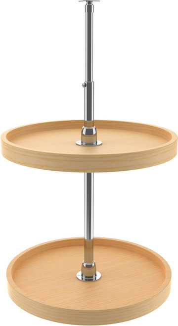 Rev-A-Shelf 18 in Wood Full Circle Lazy Susans 2-Shelf 4WLS072-52