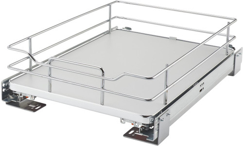 Rev-A-Shelf 15 in Solid Bottom Pullout Baskets w/Soft-Close 5330-15