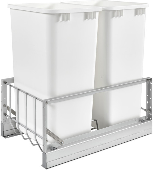 Rev-A-Shelf Double 50 Qrt Pull-Out Waste Containers 5349-2150DM Rev-A-Shelf Double 50 Qrt Pull-Out Waste Containers 5349-2150DM