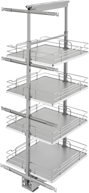 Rev-A-Shelf 19 in Chrome Solid Bottom Pantry Pullout Soft Close 5350-19 Rev-A-Shelf 19 in Chrome Solid Bottom Pantry Pullout Soft Close 5350-19