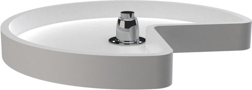 Rev-A-Shelf 18 in Polymer Kidney Lazy Susan w/bottom mount 6421-52