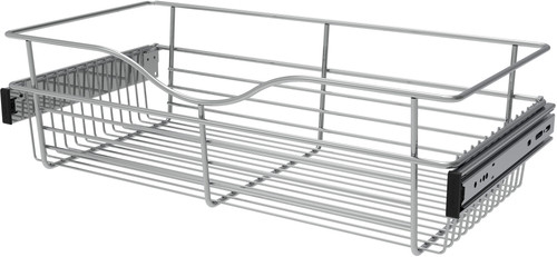 Rev-A-Shelf 24 in Chrome Closet Pullout Basket CB-241207CR-1
