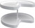 Rev-A-Shelf 28 in White Polymer Kidney Lazy Susans 2-Shelf LD-2472-28BM-11-1