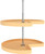 Rev-A-Shelf 28 in Natural Wood Kidney Lazy Susans 2-Shelf LD-4NW-472-28-1