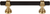 Dakota Bit Pull 3 3/4 Inch Flat Black and Honey Bronze M2704