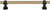 Dakota Bit Pull 6 5/16 Inch Honey Bronze and Flat Black M2729